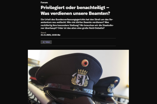 SWR Gespräch über Beamte